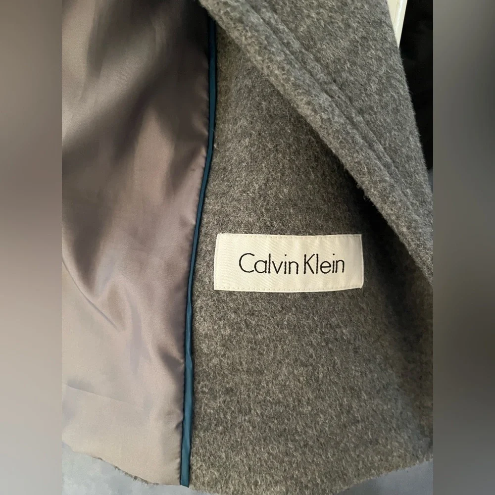 Calvin Klein Double Breasted Pea Coat - Picture 10 of 12